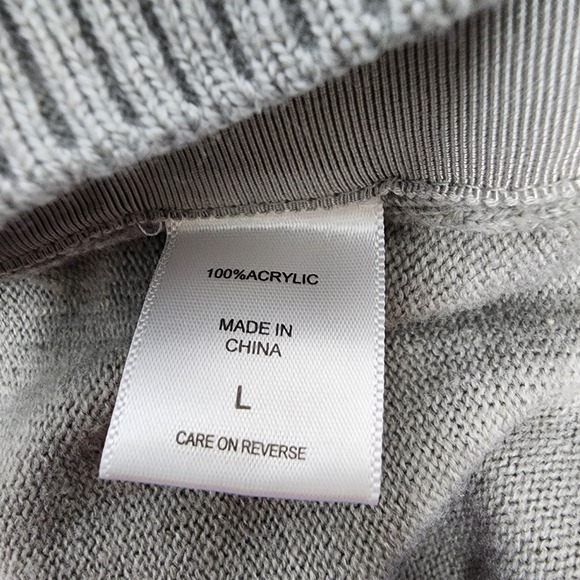 New York & Co Sweater Women's Large Side Snap Grey - Picture 5 of 6